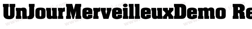 UnJourMerveilleuxDemo Regular字体转换
